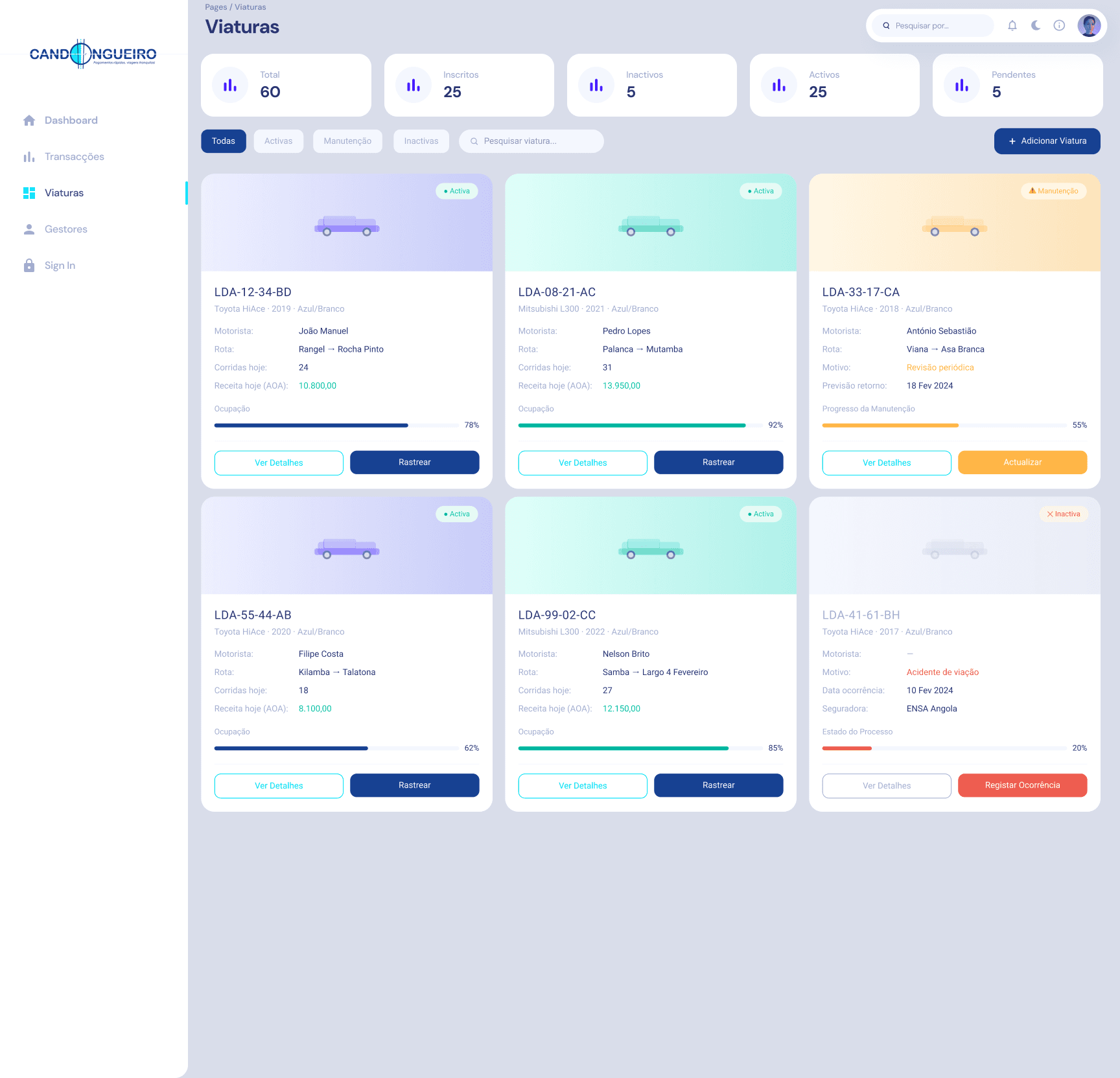 Captura da aplicação Front-End -> Candongueiro Pay